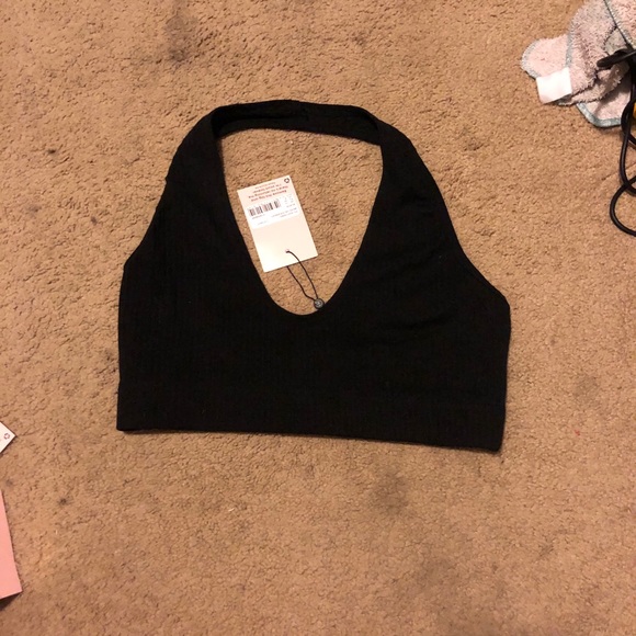 Missguided Ribbed Micro Halter Bralet - Picture 4 of 4